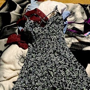 A blue floral summer dress